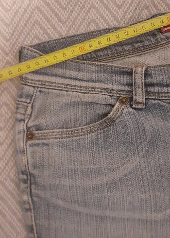 Gri Mini Denim Şort Kadın - Görsel 11