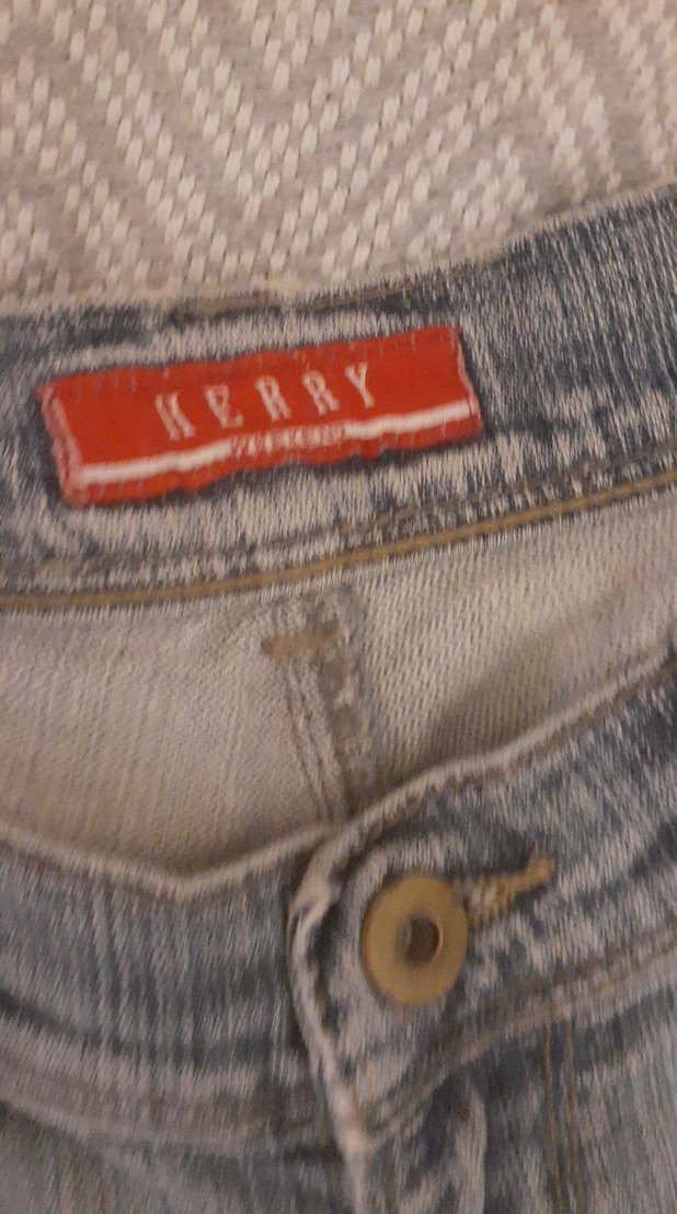 Gri Mini Denim Şort Kadın - Görsel 4