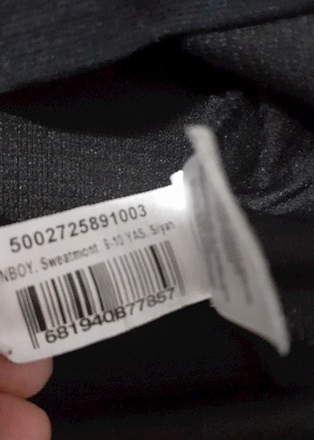 Erkek Kapüşonlu Fermuarlı Siyah Sweatshirt - Görsel 6