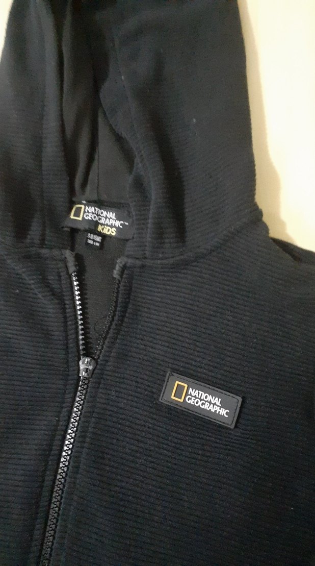 Erkek Kapüşonlu Fermuarlı Siyah Sweatshirt - Görsel 2