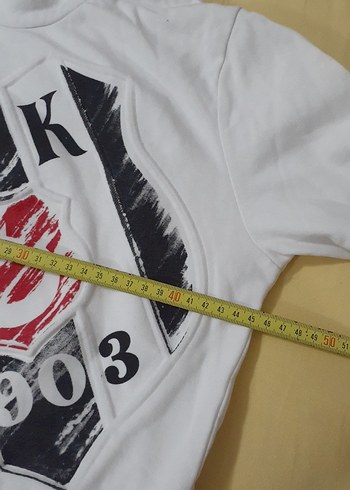 Kapüşonlu Beyaz Erkek Sweatshirt - Görsel 7