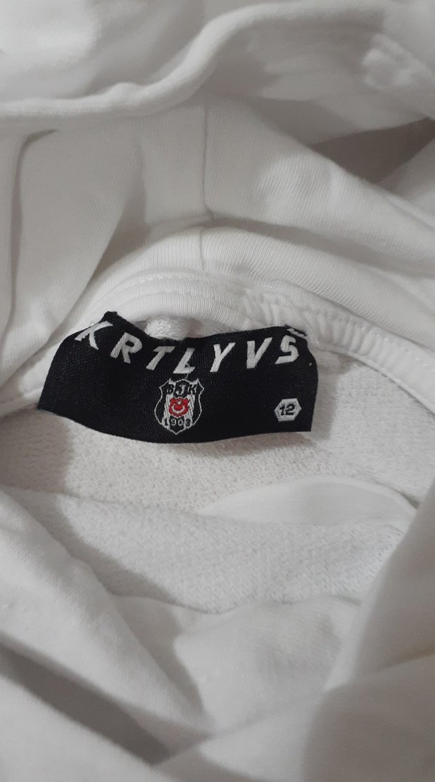 Kapüşonlu Beyaz Erkek Sweatshirt - Görsel 4