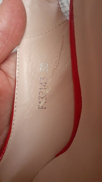 kırmızı topuklu ayakkabı - Görsel 7