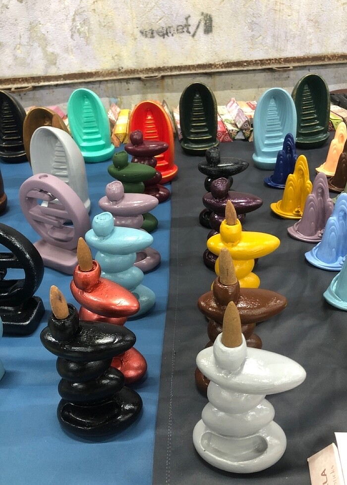 Gri taş desen geri akış Tütsülük - Görsel 2