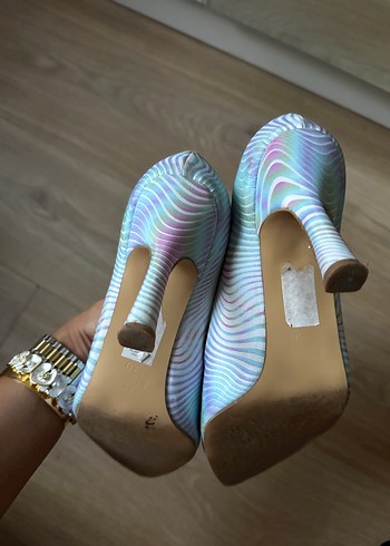 Kadın Zarif Elle Stiletto Topuklu Ayakkabı #elle - Görsel 13