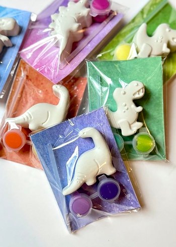 Beyaz Dinozor Boyama Seti - Görsel 7