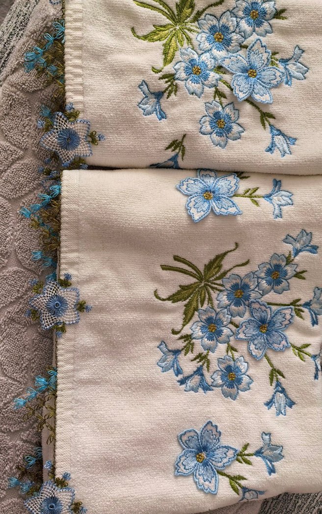 İğne oyası havlu - Görsel 2