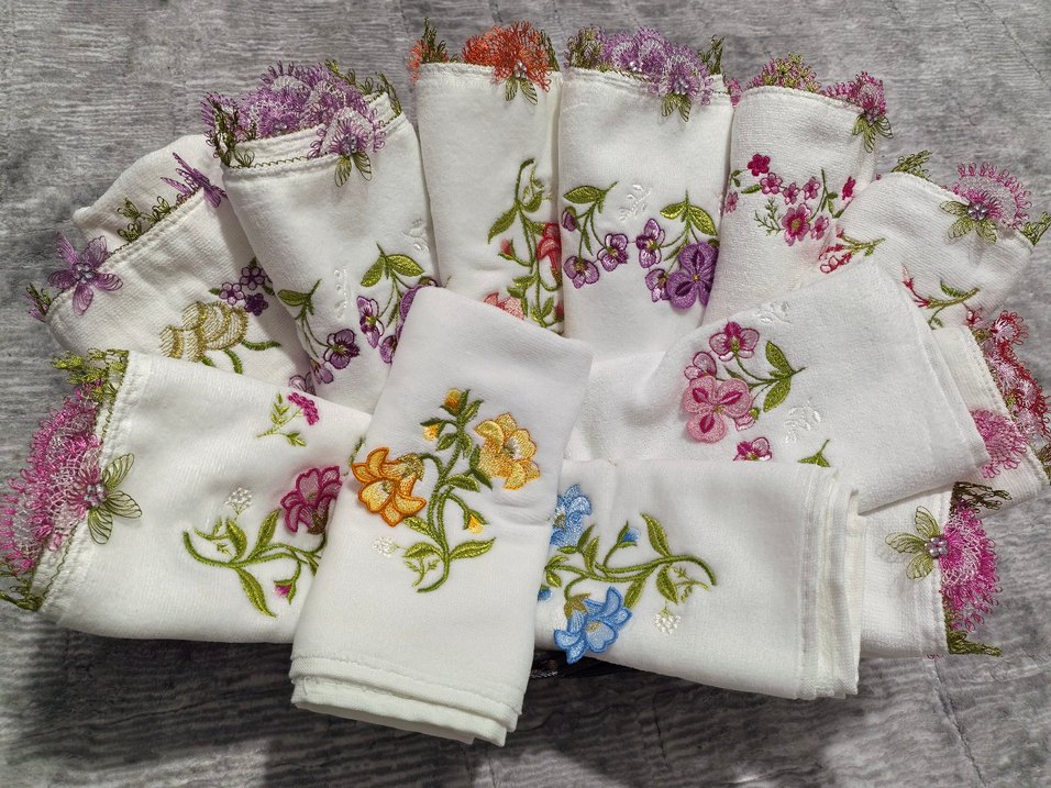 İğne oyası havlu - Görsel 2