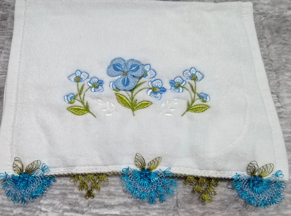 İğne oyası havlu - Görsel 5