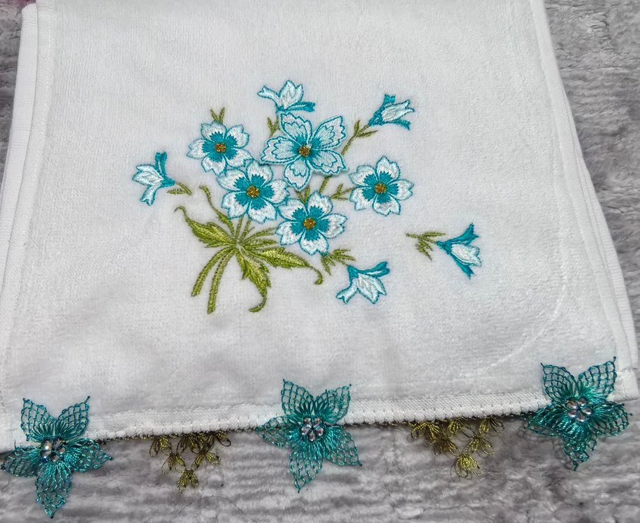 İğne oyası havlu - Görsel 3