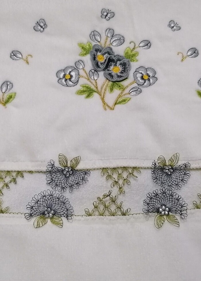 İğne oyası havlu - Görsel 3