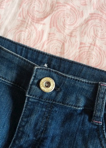 Mavi Mini Düğmeli Kiz cocuk Kot Şort - Görsel 2