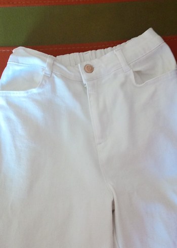 Beyaz  çocuk Kot Pantolon - Görsel 2