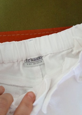 Beyaz  çocuk Kot Pantolon - Görsel 3