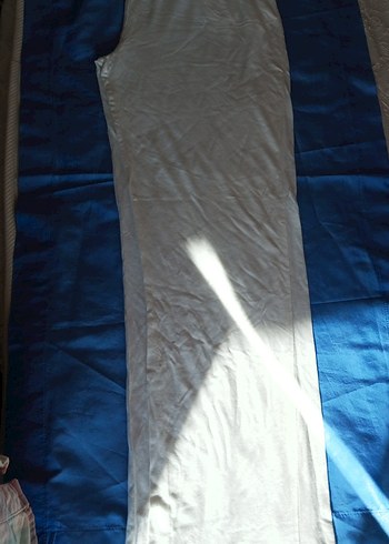 Beyaz Bohem Kolsuz sabahlikli Pijama Takımı - Görsel 8