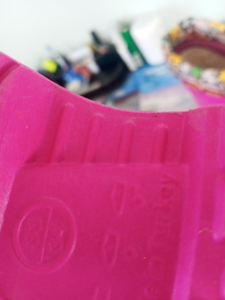 Kızlar için Pembe Lastik Çizme Velcro Bağlı - Görsel 2