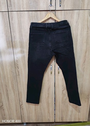 Gri Baskılı Dar Kesim Erkek Kot Pantolon - Görsel 6