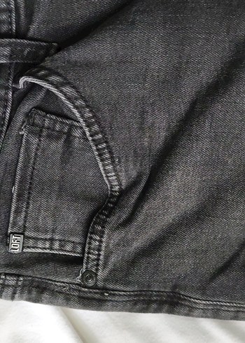 Gri Baskılı Dar Kesim Erkek Kot Pantolon - Görsel 2