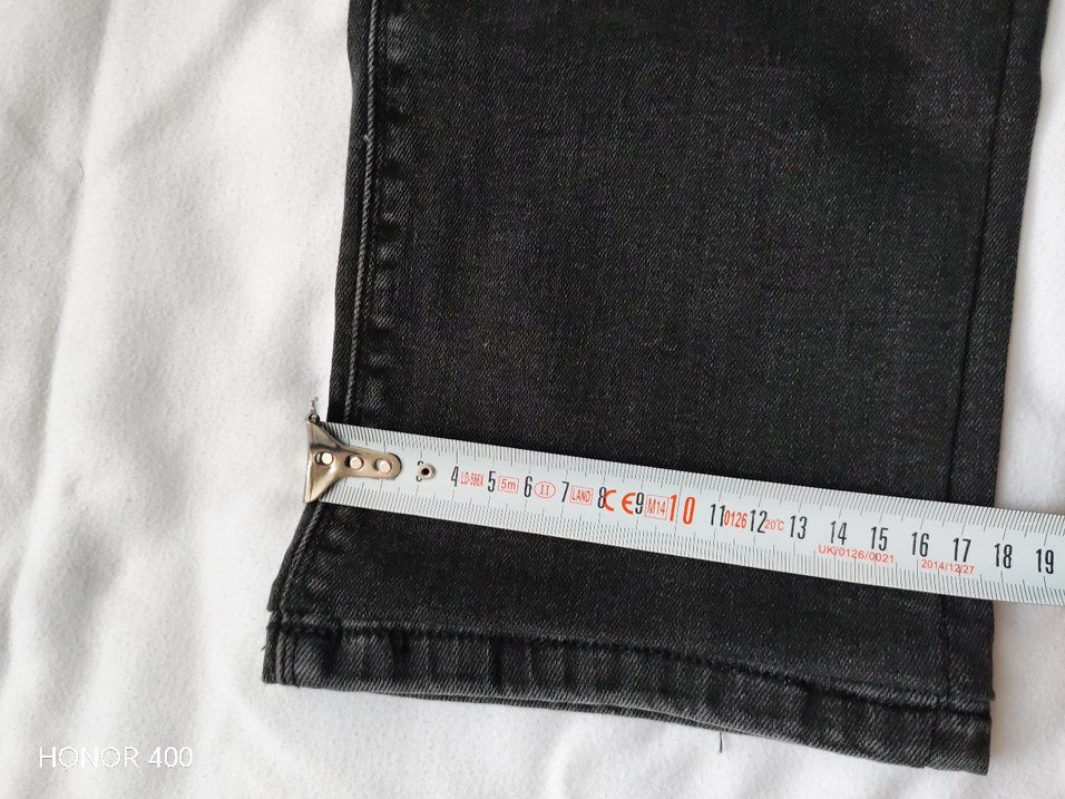 Gri Baskılı Dar Kesim Erkek Kot Pantolon - Görsel 5