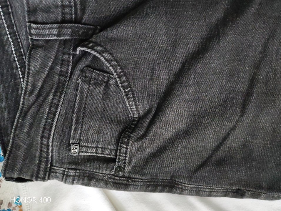 Gri Baskılı Dar Kesim Erkek Kot Pantolon - Görsel 2