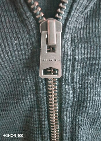 AllSaint Erkek Lacivert Fermuarlı Sweatshirt - Görsel 5