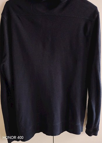 AllSaint Erkek Lacivert Fermuarlı Sweatshirt - Görsel 2