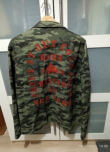 H&M kamuflaj ceket gömlek