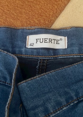 Kadın Mavi Denim Midi Boy Kot Pantolon - Görsel 2