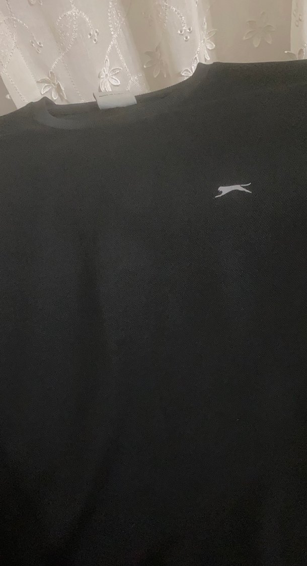 Siyah Erkek Sweatshirt, Bisiklet Yaka, Uzun Kollu eşofman takımı - Görsel 2