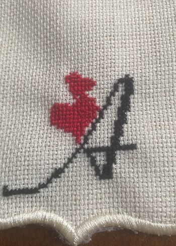 Vintage Nakışlı Dekoratif Peçete - Görsel 2