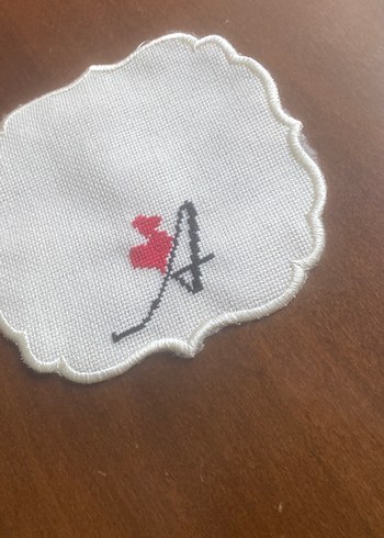 Vintage Nakışlı Dekoratif Peçete - Görsel 3