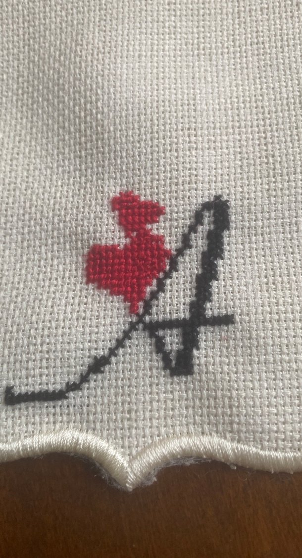 Vintage Nakışlı Dekoratif Peçete - Görsel 2