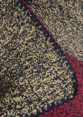 Bordo Örgü  yoğurt mayalama örtüsü - Görsel 3