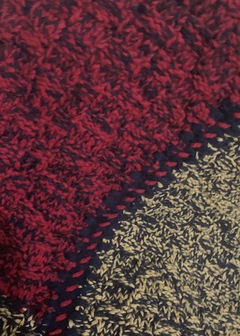 Bordo Örgü  yoğurt mayalama örtüsü - Görsel 5