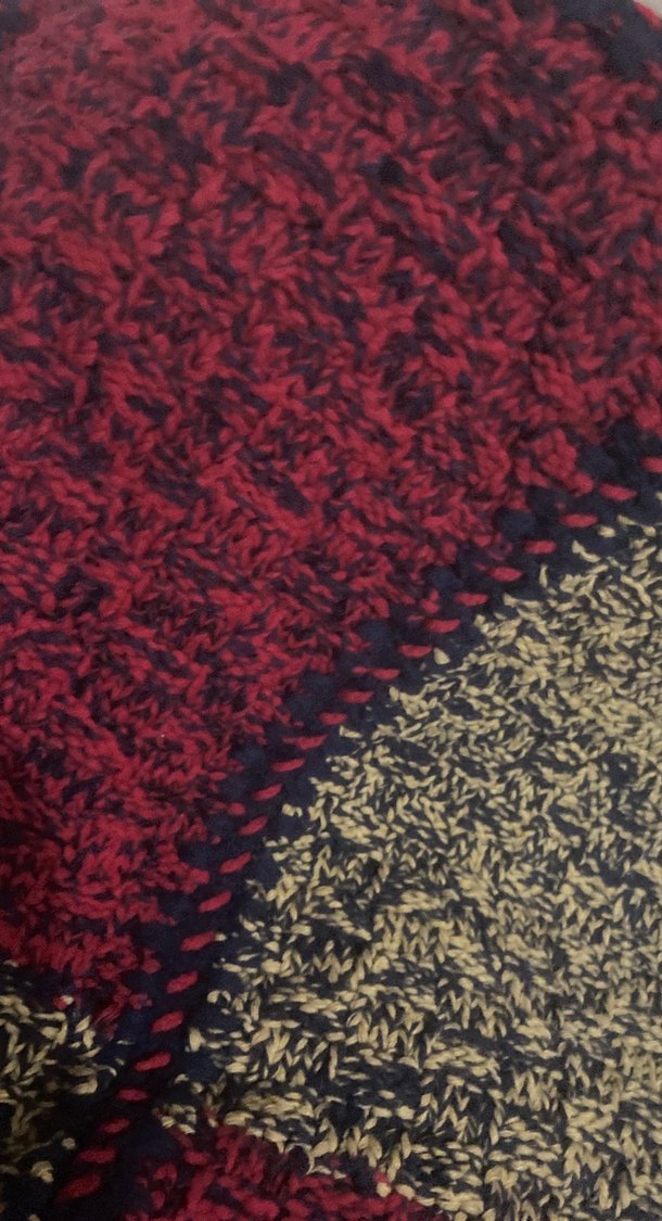 Bordo Örgü  yoğurt mayalama örtüsü - Görsel 5