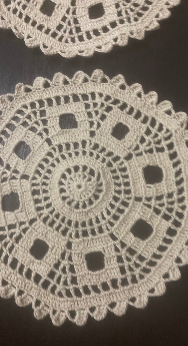 El Yapımı Bohem Dantel kahve sunum peçetesi - Görsel 3