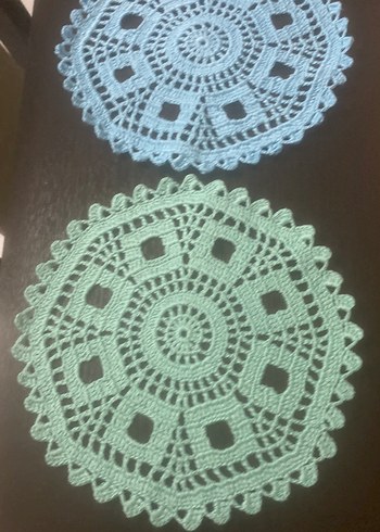 Renkli Bohem El Örgüsü  sunum peçetesi - Görsel 4