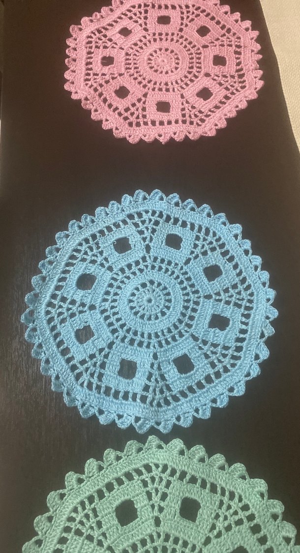 Renkli Bohem El Örgüsü  sunum peçetesi - Görsel 3