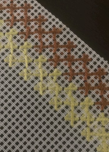 Bej İşlemeli 28cm 6 tane örtü - Görsel 4