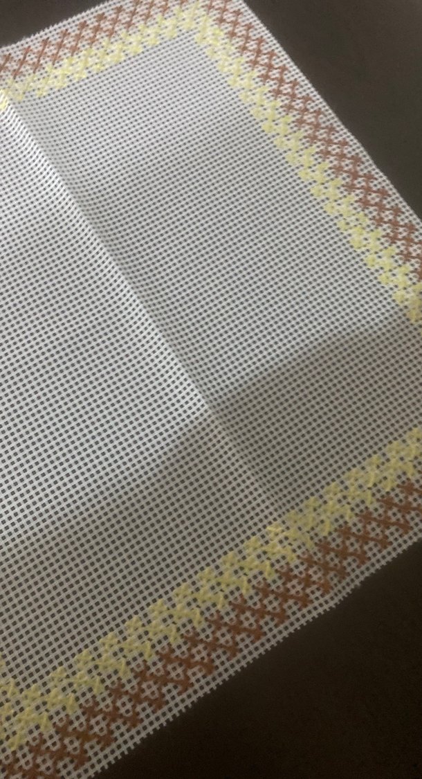 Bej İşlemeli 28cm 6 tane örtü - Görsel 5