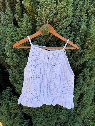 Askılı örgü crop