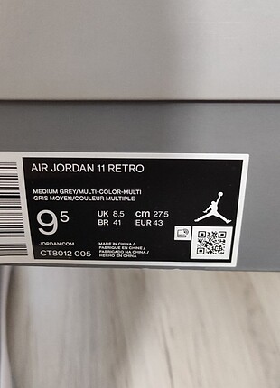 42 Beden Air Jordan 11 Retro Cool Grey