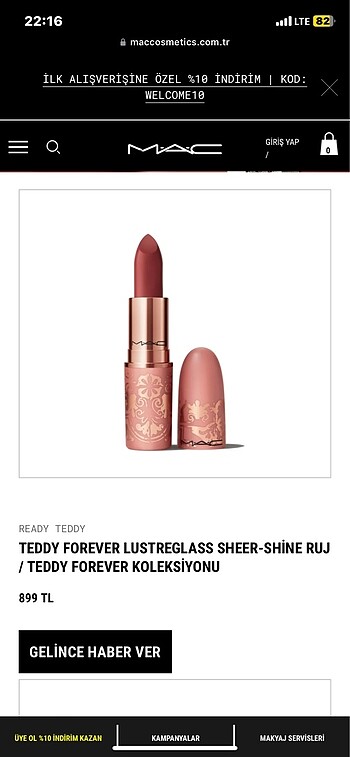 Beden bordo Renk Mac ruj limited edition
