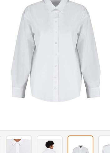 Trendyolmilla beyaz loose fit gömlek