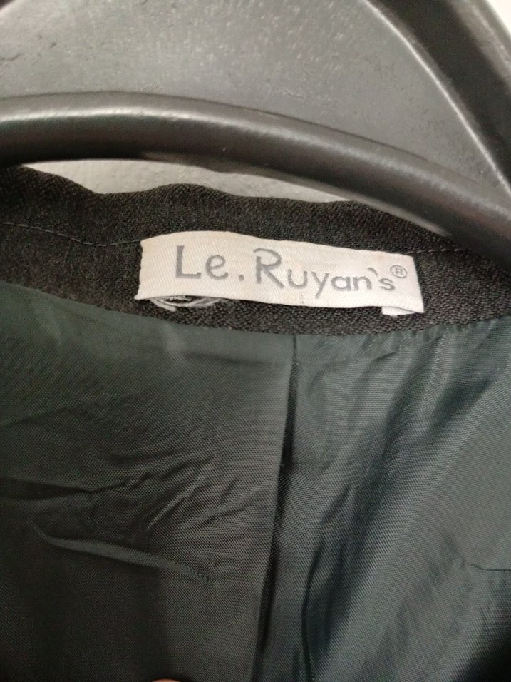 Gri Keten Erkek Takım Ceket koyu gri - Görsel 3