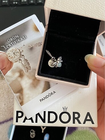  Beden Pandora ateş böceği Charm