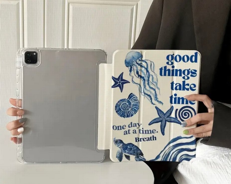 Mavi Desenli IPad Kılıf - Görsel 2