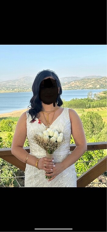 İki saat nikahta giyildi yeni gibi.balık model gelinlik
