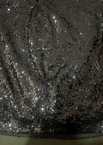 Siyah Mudo Parlak Mini Etek - Görsel 2