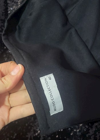 Siyah Mudo Parlak Mini Etek - Görsel 3